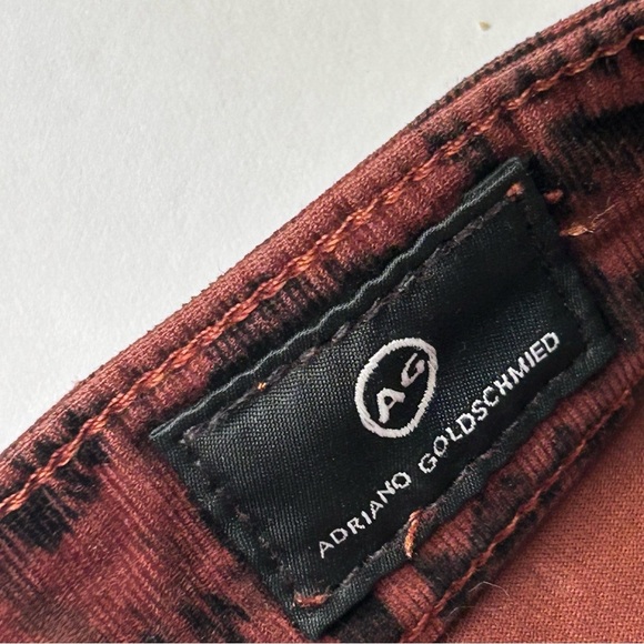 AG Adriano Goldschmied Farrah High Rise Skinny Ankle Leopard Print Corduroy Jean - Picture 17 of 17